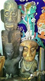 Assorted Old Statues and Wayang